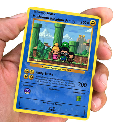 Mushroom Kingdom Family Card -Build Your Own